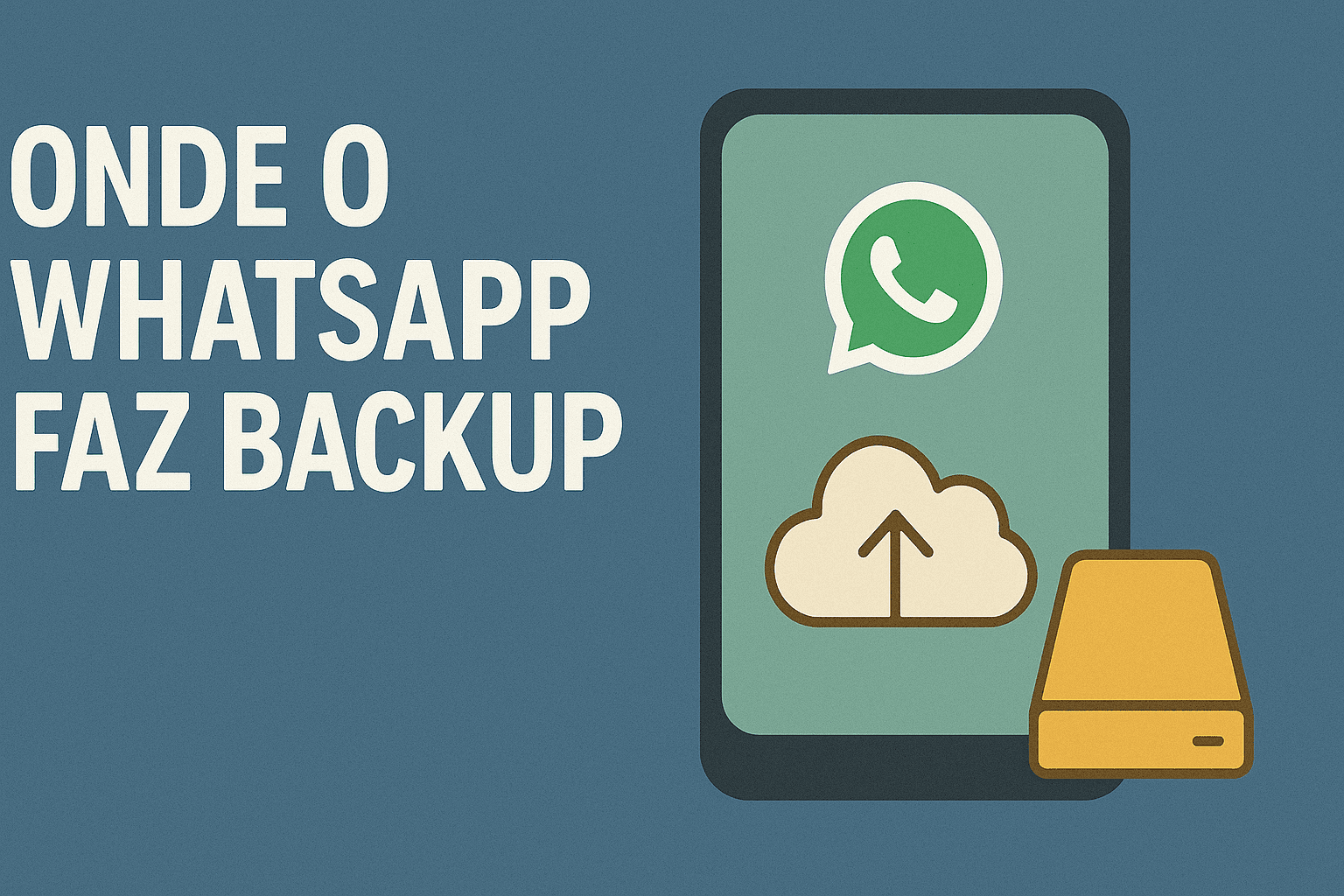 Onde WhatsApp Faz Backup